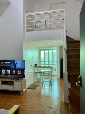 Loft-type condo in Mandaluyong with city views and parking